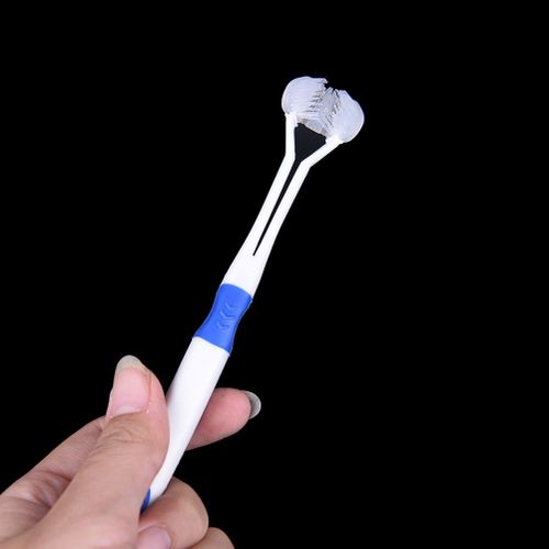 1pc Santé Brosse À Dents 3 Tête Ultrafine Doux Soies Pour Enfants Enfant Approvisionnement 3 Face Brosse À Dents