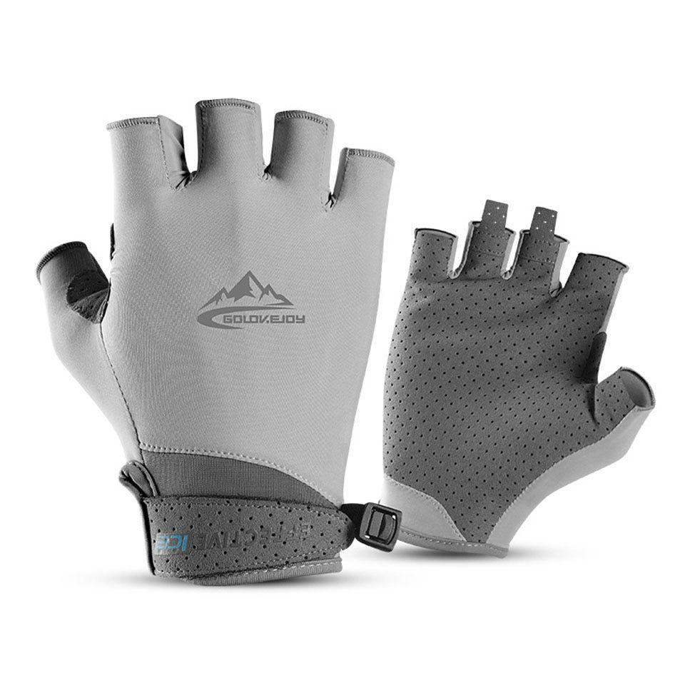 Gant de pêche demi-doigt gants antidérapants pour la pêche sur