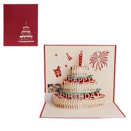 Carte d'anniversaire 3D pop-up avec musique et lumière, joyeux anniversaire  Cadeaux de carte de vœux