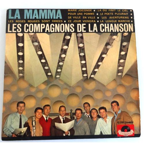 Disque Vinyle 25 Cm Les Compagnons De La Chanson - La Mamma -