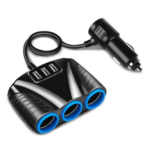 Adaptateur De Chargeur De Voiture, 3 Ports Usb, Longueur De Fil De 50cm, Répartiteur De Briquet Laguna, Prises, Accessoires De Voiture, 12v, 24v
