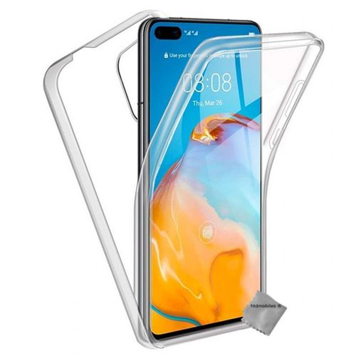 Housse Etui Coque Silicone Gel 360 Integrale Pour Huawei P40 + Film Ecran - Transparent