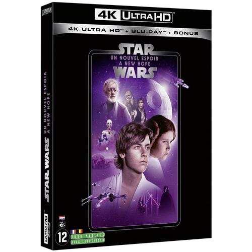 Star Wars, Épisode Iv : Un Nouvel Espoir 4k Uhd + Blu Ray + Bonus [Blu-Ray]