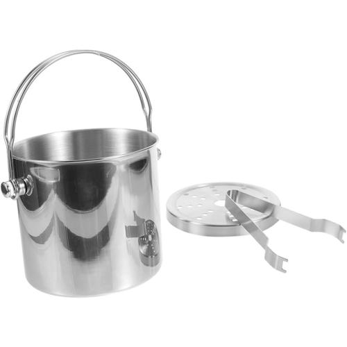 Argent 1 Jeu Seau À Glace En Acier Inoxydable Bac À Glaçons Inox Bac À Glaçons En Inox Seau À Boisson Seau À Glace Pour Cocktails Porte-Vin De Fête Seau À Glaçons Pour Bar À Cocktails