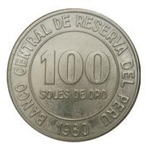 Pièce 100 Soles De Oro Pérou - 1980