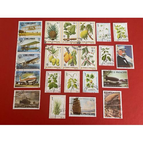 Timbres Sao Tome E Principe Oblitérés 1981/1988 Lot 6