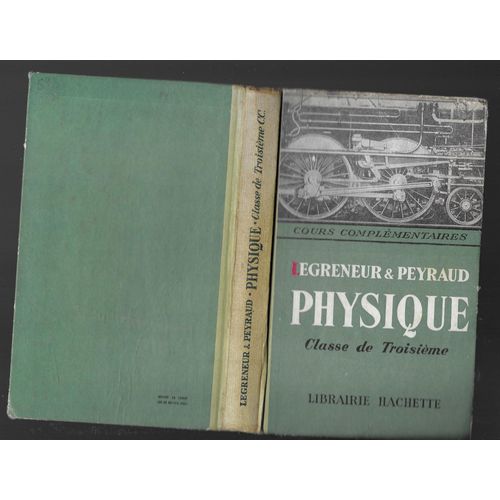 Physique Classe De 3ème Cours Complémentaires