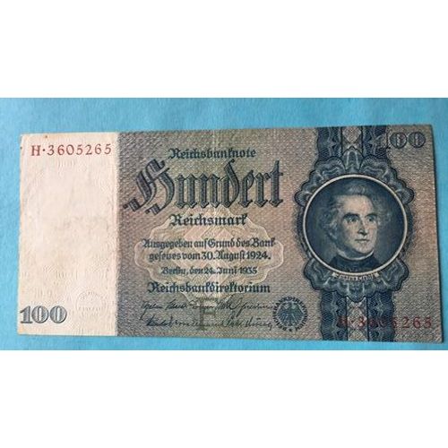 Billet Allemagne 100 Mark 1935