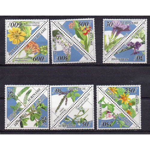 Suriname- Série De Timbres Neufs- Plantes- Fleurs