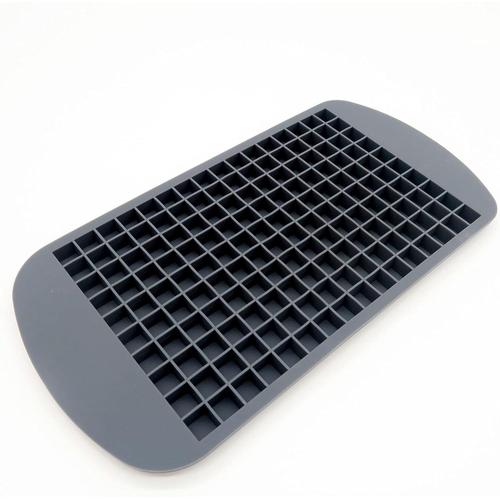 Mini Bac À Glaçons Carré En Silicone Avec 160 Grilles - Réutilisable Et Flexible - Outil De Fabrication De Glaçons Non Cassable Pour Whisky, Cocktail, Lait, Jus, Chocolat Et Autres Boissons