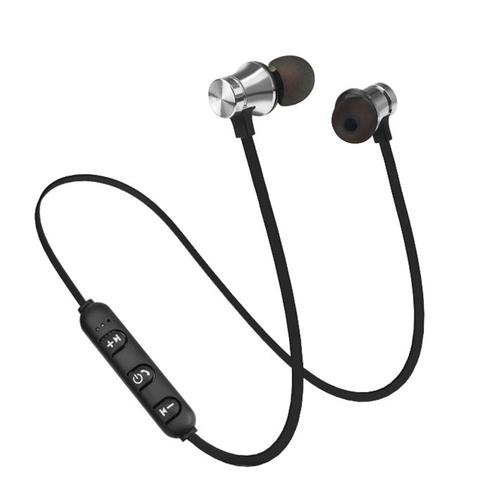 XT-11 Bluetooth 4.1 Sans Fil Écouteurs Dans oreille Sport Casques Musique Écouteur Magnétique Aspiration Microphone Intégré Ligne Contrôle Argent