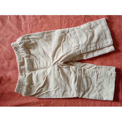 Pantalon Hiver Crème Pressions Jambes 3 Mois Tex Baby