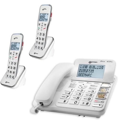 Téléphone Fixe Senior 595 Trio Classic, Geemarc