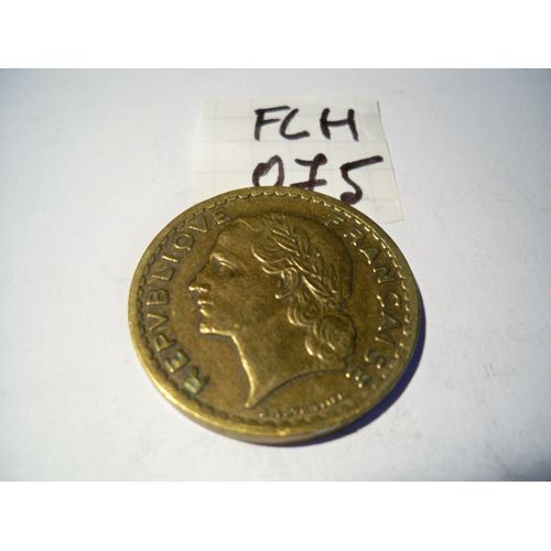 Flh075 5 Francs Lavrillier De 1946 Bronze Alu