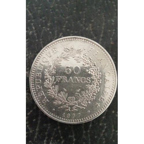 Pièce De Monnaie 50 Francs 1977 Argent