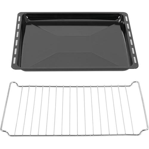 émail 455 x 30 mm avec grille Kit de grilles de cuisson 455 x 375 x 30 mm pour four | émaillé | poêle à graisse | grille de cuisson | grille de four | Bosch Siemens Neff Gorenje |