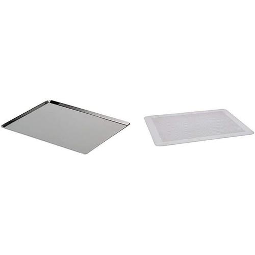 + Plaque alu -3361.40 -plaque rectang.inox 10.10° b.p 40x30 & 7368.40 -plaque alu perforee plate 40x30cm