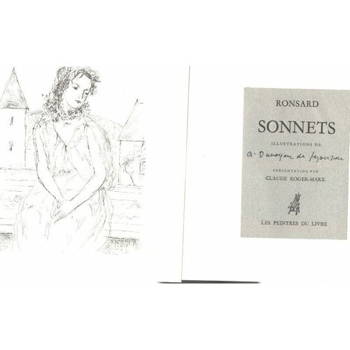 Sonnets / Illustratin De Dunoyer De Segonzac / Présentatin Par Claude Roger-Marx