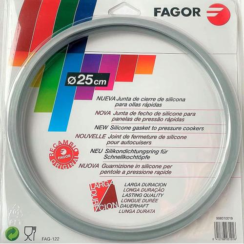 Ø25 Centimètres Fagor Autocuiseur En Caoutchouc De Rechange M18804555 Compatible Avec L'autocuiseur Fagor Avec Un Diamètre Intérieur De 25 Centimètres | Silicone, Ø25 Cm, Gris