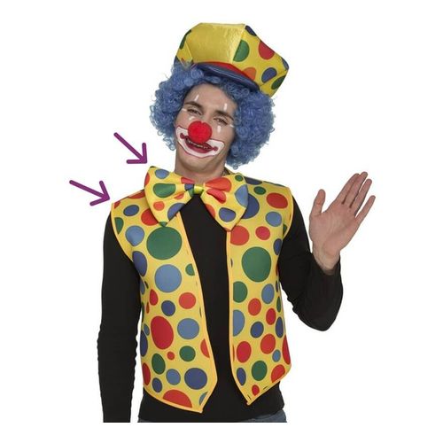 Kit De Clown: Gilet Et Noeud Papillon À Pois (Taille Unique)