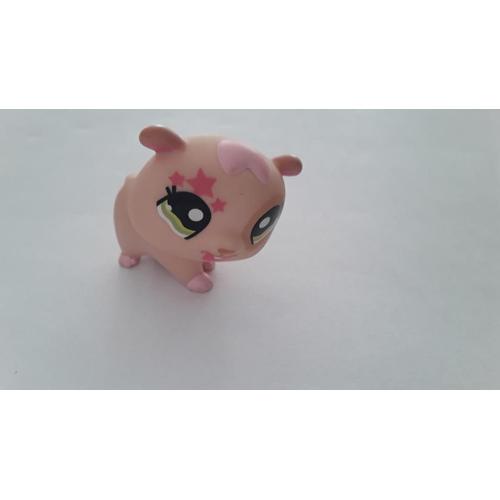 Lps Littlest Pet Shop Hamster Crème Yeux Lisérés Bleus