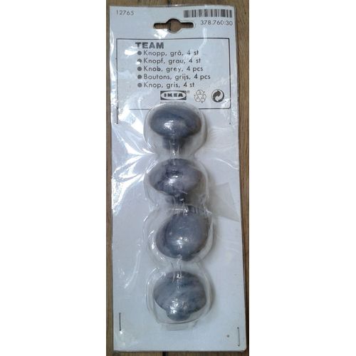 4 Poignées de Meubles Ikea 4cm de diamètre 2,5cm de profondeur 4 Vis Fournies
