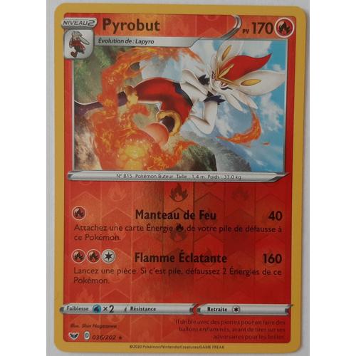 Pokémon - Pyrobut 36-R/202 - Eb01 Epée Et Bouclier - Reverse Rare