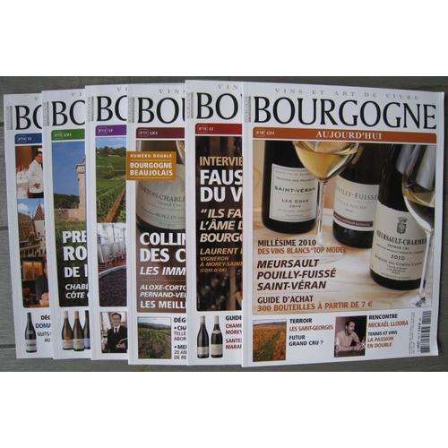 Lot Bourgogne Aujourd'hui N° 109, 110, 111, 112, 113, 114 De 2013
