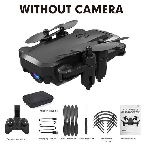 Noir Hj03 Quadricoptère Pliable Drone Sans Caméra Hd Caméra Mini Rc Drone Photographie Aérienne Jouet D'avion