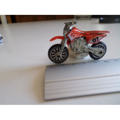 Moto Trial Rouge / Argente N° 7