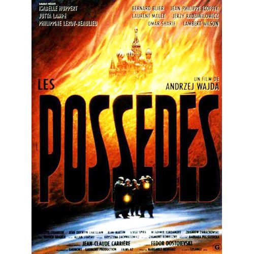 Les Possédés - Véritable Affiche De Cinéma Pliée - Format 40x60 Cm - De Andrzej Wajda Avec Isabelle Huppert, Jean-Philippe Écoffey, Bernard Blier, Lambert Wilson, Philippine Leroy-Beaulieu - 1988