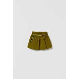 Jupe Ballon En Lin Avec Ceinture (Zara)