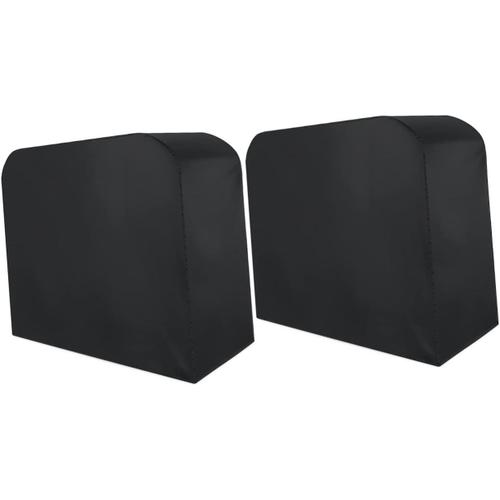 noirx2pcs 2 Pièces Couverture De Gril à Gaz Grilles De Barbecue Protecteur Temps Couverture Profonde De Salon Couverture De Terrasse Extérieure Housse De Chaise Anti UV Housse De Meuble