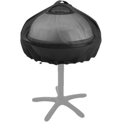 Argent revêtu 420D Gril, Housses Gril entièrement étanches, résistantes aux déchirures UV, Protection pour Mini Gril électrique Rond, Accessoires Barbecue