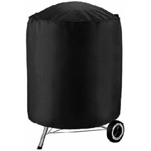Housse de protection pour fumoir d'extérieur - étanche - Ronde - Pour barbecue - Protège contre la pluie et (61 x 72 cm)