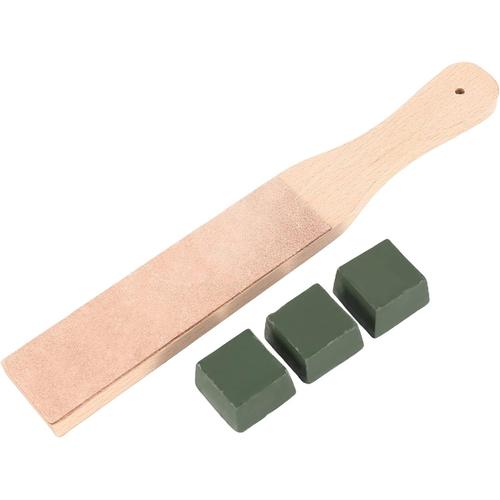 Jeu De Stropping En Cuir Outils Strop Board En Cuir 3 Paquets Affûtage De Cuir Composé De Polissage Aiguiseur De Couteau À Aiguiser