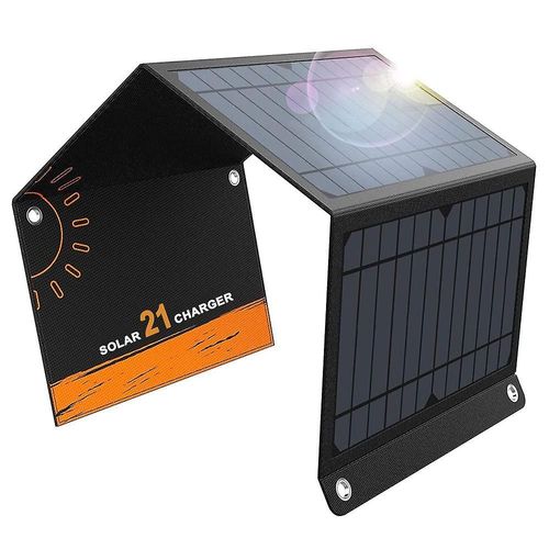 Chargeur Solaire Avec Mise À Niveau De Panneaux Solaires Pliables En 3 Pièces Pour Une Puissance De Sortie Élevée