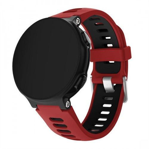 Bracelet pour montre connectée en silicone Smartwatch Garmin Forerunner  735XT rouge