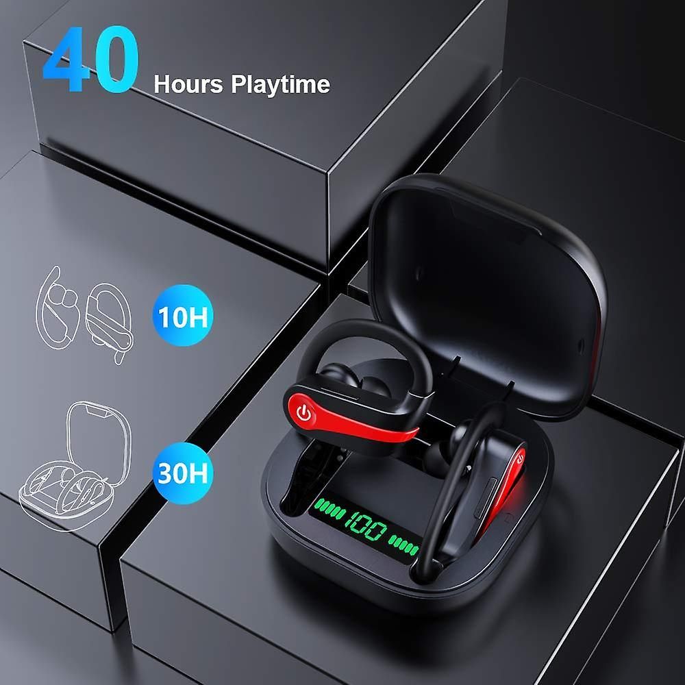 couteurs sans fil : couteurs de sport Bluetooth avec batte... - 4