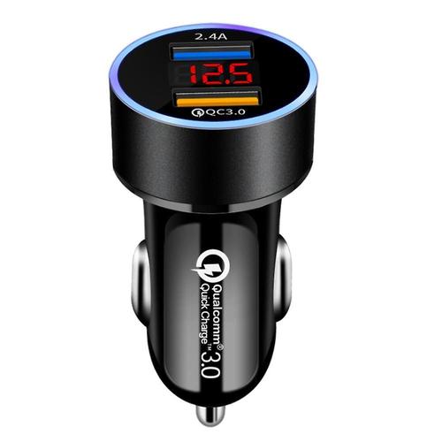 Chargeur De Voiture Double Usb Quick Charge 3.0 - Adaptateur Rapide 5,4 A/30 W