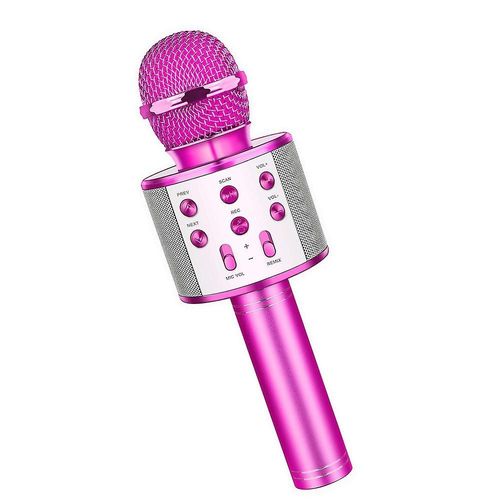 Microphone karaoké Bluetooth sans fil : machine portative