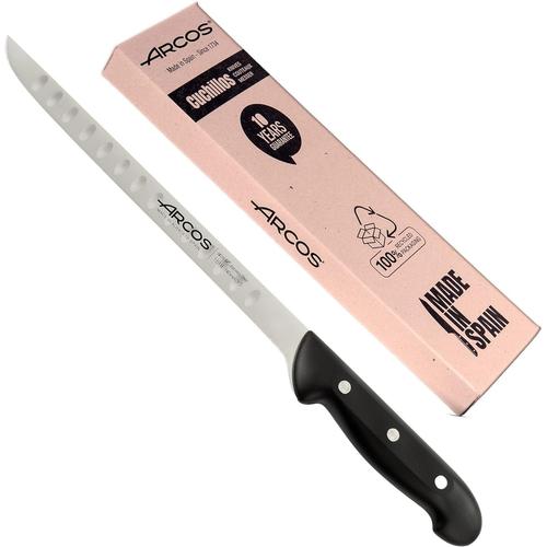 Couteau À Jambon Couteau À Jambon Professionnel Alvéolé | Couteaux Cuisine Professionnels | Couteau À Jambon Alvéolé Couteaux Professionnel| Acier Inoxidable Nitrum 240 Mm (Couteau À Jambon)