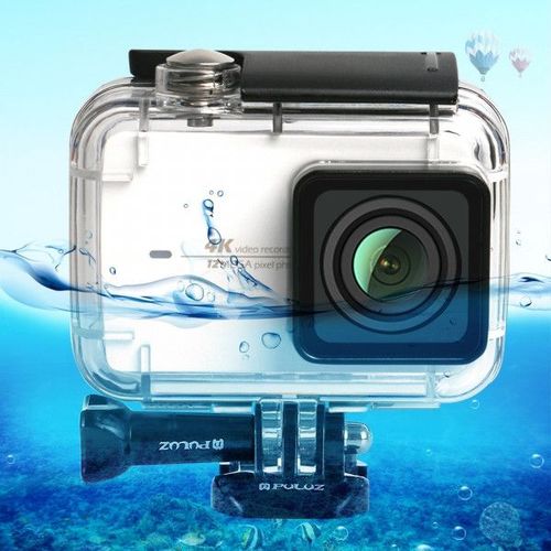 Boitier étanche GoPro Cas de plongée sous-marin 45m pour caméra d'action Xiaomi Xiaoyi II 4Kavec bouclemonture de base et vis