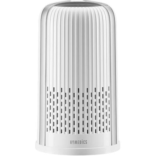 Blanc Purificateur d¿Air Filtres HEPA et Charbon Compact, Assainisseur d'air Portable pour purifier l'air de la maison, des odeurs et des bactéries Mode Nuit silencieux, Option Aromathérapie