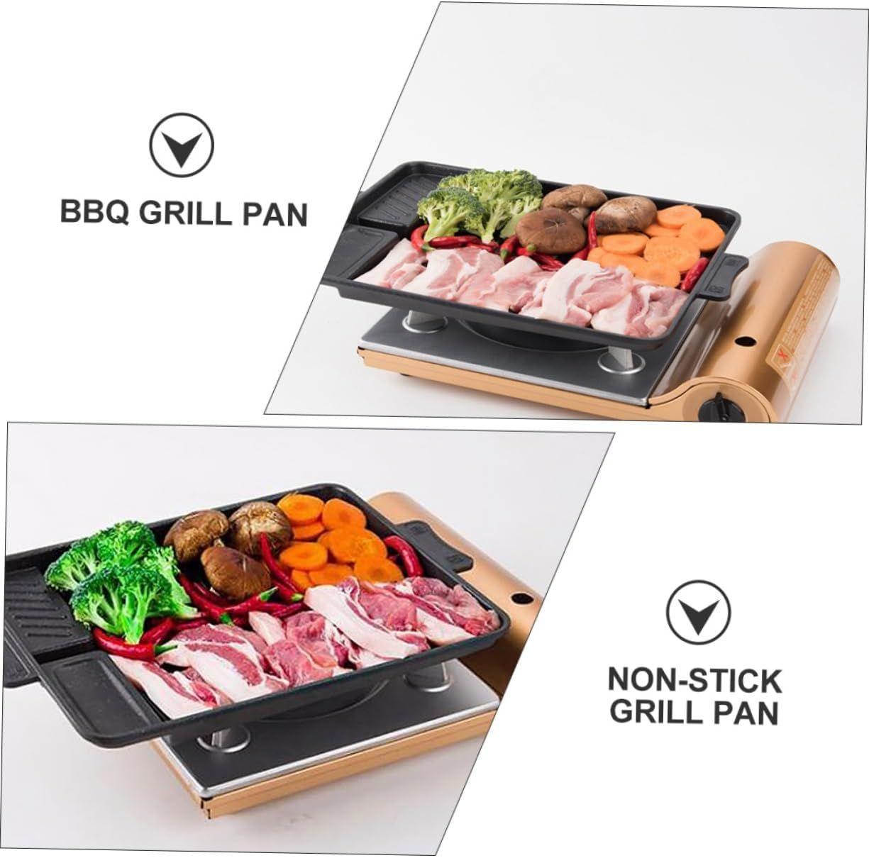 Noirx2pcs 2 Pices Assiette Barbecue Rtissoire Pole  Pois... - 4