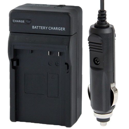 2 En 1 Chargeur Batterie Voiture L'appareil Photo Numérique Et Pour Canon Lp-E8 Noir