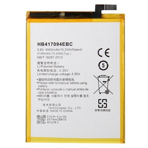 Batterie Pour Huawei Ascend Mate 7 Pièce Détachée Hb417094ebc 4000mah Li-Polymère Rechargeable