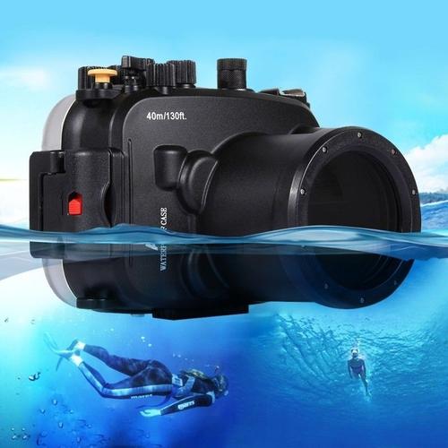 Caisson étanche appareil photo noir pour Sony A7 / A7S / A7R 40m Profondeur  Sous-Marine Boîtier de Plongée de Caméra