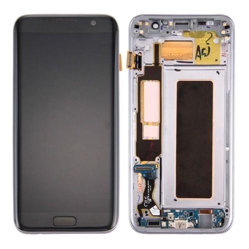 Pour Samsung Galaxy S7 Edge Noir / G935f Écran Lcd + Tactile Digitizer Assemblée Avec Cadre & Port De Charge & Bouton De Volume Et D'alimentation Pièce Détachée