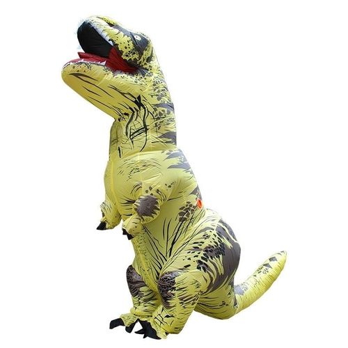 Déguisement Jaune Pour Femmes Hommes Gonflable Dinosaur Costume Adulte Halloween Gonflé Dragon Costumes Party Carnaval